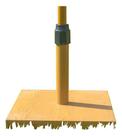 Base Para Ombrelone De Concreto Com Efeito Madeira