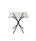 Base Pe De Mesa De Jantar Quadrada Redonda Vidro MDF Granito