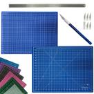 Base Placa de Corte Dupla Face Autorregenerativa Caneta Estilete Bisturi Régua Inox 60cm Artesanato Patchwork Scrapbook Base Placa de Corte Dupla Face Autorregenerativa Caneta Estilete Bisturi Régua Inox 60cm Artesanato Patchwork Scrapbook