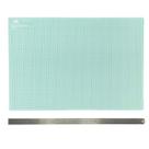 Base Placa Dupla Face de Cortar Papel e Tecido 60x45 + Régua de Inox 60cm