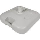 Base Plástica Para Guarda-sol e Ombrellone 18 Kg Quadrada Branca Bel