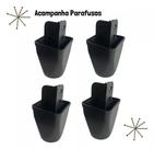 Base Plástica Para Móveis 6,5cm Pés Resistentes Para Armário Guarda Roupa Estante Cômoda 16 Unidades