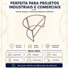 Base Poltrona Aço Moderno Industrial Aramado Metal Reforçado Champanhe