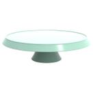 Base Porta Bolos Tortas Doces 30cm com Pé Bubble Crippa Suporte Verde Menta