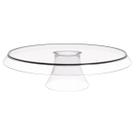 Base Porta Bolos Tortas Doces 30cm com Pé Transparente Glassy Crippa