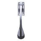 Base quadrada Doorstop Tell Kickdown, cromado acetinado, 10 cm Base quadrada Doorstop Tell Kickdown, cromado acetinado, 10 cm