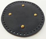 Base redonda para bolsa de crochê 18 cm cor preto