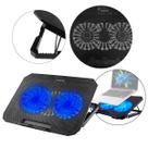 Base Refrigerada para Notebook 12" a 17" com 2 Coolers Silenciosos, 8 Níveis de Altura, Iluminação LED Azul e Porta USB Base Refrigerada para Notebook 12" a 17" com 2 Coolers Silenciosos, 8 Níveis de Altura, Iluminação LED Azul e Porta USB