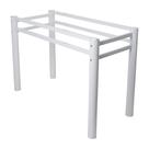 Base Retangular Branca Para Mesa De Jantar Vidro Pedra Madeira