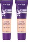 Base Rimmel Stay Matte Ivory 30 mL (Paquete de 2)