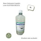 Base sabonete liquido c/ glitter prata1l limne