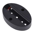 Base Sobrepor Para Spot Trilho Preto 9cm Embu Led