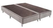 Base Sommier Camurça Bege Super King 23x193x203 - Revestida em Camurçano - Ortobom