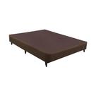 Base Sommier Linho Marrom Casal (138x188x23) - Revestida em Linho - Ortobom