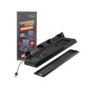 Base Suporte Cooler Carregador 3 USB PlayStation 4 Slim Fat