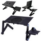 Base Suporte Notebook Regulável Mesa Dobrável em Alumínio Fundido Leve e Resistente