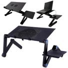 Base Suporte Notebook Regulável Mesa Dobrável em Alumínio Fundido Leve e Resistente