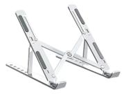 Base Suporte Para Notebook PC Portátil Articulado Dobrável Cor Prateado