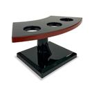 Base Temaki C/3 Furos Suporte Temaki-dai Preto 17,5x8,5cm