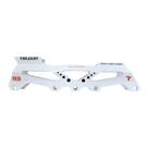 Base Traxart Híbrida Branca 3 Rodas 110mm Ou 4 Rodas 80mm Base Traxart Híbrida Branca 3 Rodas 110mm Ou 4 Rodas 80mm