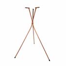 Base Tripé Pé de Mesa 45cm Cobre Metálico Mesinha Lateral Bistrô Decoração Minimalista Pé Palito