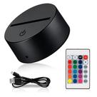 Base USB LED com Display Colorido 3D Iluminação Decorativa Base USB LED com Display Colorido 3D Iluminação Decorativa