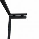 Base varal de parede reforçado retrátil 3fio 40cm preto ate 25kg