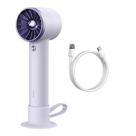 Baseus mini portátil protable pequeno ventilador 4000 mah power bank com cabo USB Tipo C, Roxo