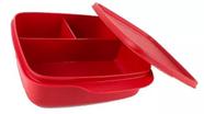 Basic Line 550ml com divisórias Vermelha Tupperware