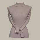 Básica Canelada Role Tricot Feminina