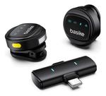 Basike Microfone Lapela Anti Ruido Duplo Magnético Sem Fio Clipe iPhone Samsung Duplo Para 2 Pessoas