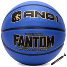 Basketball AND1 Fantom Rubber, tamanho oficial 7 (29,5 cm), azul marinho