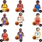 BASQUETE 9 jogadores Baketball Blocos Montar Coleção Minifigures Melhor time Super Stars Contender Dream Team Letsgo Toys BASQUETE 9 jogadores Baketball Blocos Montar Coleção Minifigures Melhor time Super Stars Contender Dream Team Letsgo Toys