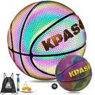 Basquete holográfico de couro composto KPASON, interior e exterior