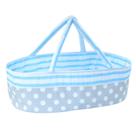 Bassinet BABESIDE Reborn Baby Dolls dobráveis com alça azul