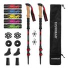 Bastão de caminhada nórdico KINGGEAR TPC-1 100% fibra de carbono