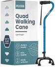 Bastão de caminhada PELEGON Quad ajustável 75-98 cm azul 136 kg