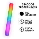 Bastão de Espuma que Brilha no Escuro LED Colorido 40cm para Pista de Dança e Eventos Premium