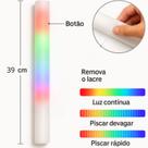Bastão de LED Espuma Estilo Sabre de Luz para Brincadeiras e Festas 40cm Brilho Neon Colorido