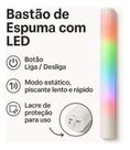 Bastão de LED Espuma para Micaretas e Festas de Verão Neon Super Leve e Prático para Animação