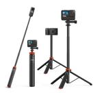 Bastão de selfie telescópico UUrig Long com tripé para GoPro Insta360