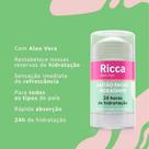 Bastão Facial Stick Ricca Hidratante Esfoliante Apaga Poros Area dos Olhos Lifting