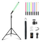 Bastão Luz Led Q508a Rgb Bicolor + Tripe 2metros + Ball Head Cor Da Estrutura Preto 110v Bastão Luz Led Q508a Rgb Bicolor + Tripe 2metros + Ball Head Cor Da Estrutura Preto 110v