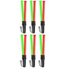 Bastao Sinalizador 2 Cores Grande Kit 6 Unidades Led Fluorescente Lanterna Fiscalizaçao Estacionamento Transito Emergencia Sinalizaçao