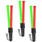 Bastao Sinalizador Grande 2 Cores Led Kit 3 Unidades Fluorescente Segurança Lanterna Emergencia Alta Luminosidade Estacionamento Transito Estrada Rodo