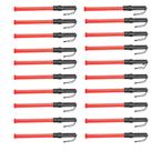 Bastao sinalizador luz Grande fluorescente Kit 10 Uni lanterna sinal emergencia Transito Manobra