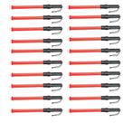 Bastao Sinalizador Luz Grande Fluorescente Kit 10 Uni Lanterna Sinal Emergencia Transito Manobra