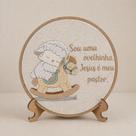 Bastidor Bordado - Porta Maternidade 20cm - Ovelha