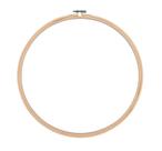 Bastidor de Bambu com Tarraxa de 16 cm para Bordado e Artesanato