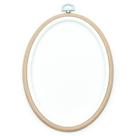 Bastidor Flexível para Bordado Oval Bege - Nurge Bastidor Flexível para Bordado Oval Bege - Nurge